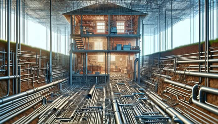 Crawl Space Drainage Services in Abbotsford: A crawl space in Abbotsford with a drainage system managing water flow to prevent mould and damage.
